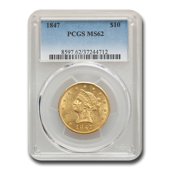 1847 $10 Liberty Gold Eagle MS-62 PCGS 1847 $10 Liberty Gold Eagle MS-62 PCGS
